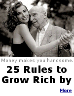 Money can help you live a comfortable life.  And, because it makes you look younger and more handsome, it can help you attract a trophy wife.